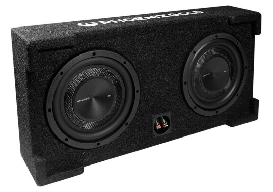 Phoenix Gold ZX28PBS basskasse 2x8" i kasse, 150W RMS, 2 Ohm Phoenix Gold ZX28PBS basskasse 2x8" i kasse, 150W RMS, 2 Ohm