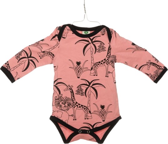 Småfolk Body løve giraff rosa (56 cm)