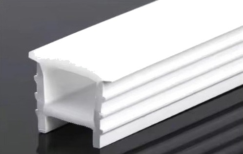 Silikonprofil 18x13 til innfelling Pr. meter hullmål 14x14mm passer til 8 10mm bred LED strip