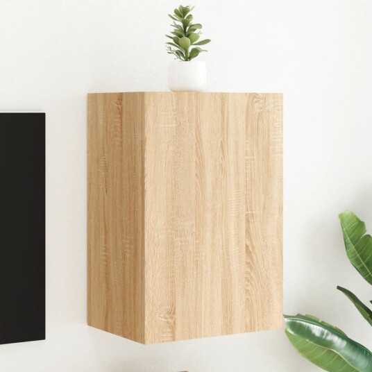 vidaXL Vegghengt TV-benk sonoma eik 40,5x30x60 cm konstruert tre 8721012254985