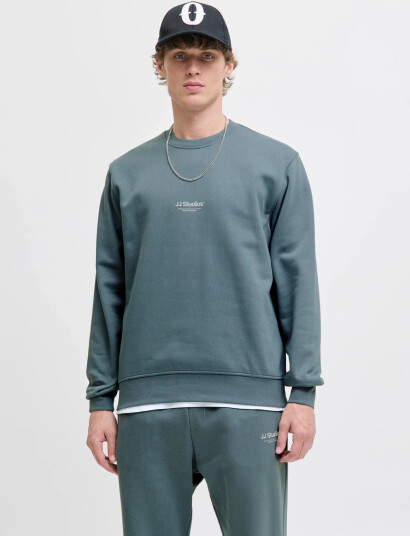 Jack & Jones Jjesoho Sweat Crew Neck Noos - Blue - L