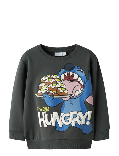 Name It Nmmdrave Stitch Nreg Sweat Bru Wdi Grey 92