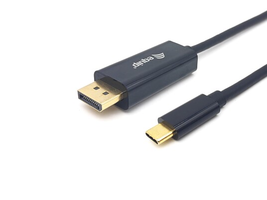 Equip 1m USB-C til DisplayPort 4K 60Hz Kabel Hann-Hann Gullplatede