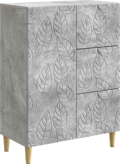 Serviesskap Betonggrå 66 x 34,5 x 90 cm Konstruert tre Serviesskap Betonggrå 66 x 34,5 x 90 cm Konstruert tre