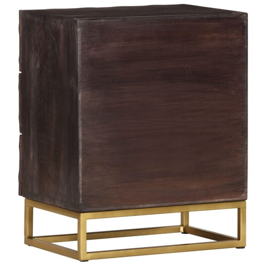 Nattbord 40x30x50 cm svart heltre mango 8720286070734 Nattbord 40x30x50 cm svart heltre mango 8720286070734