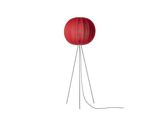 Made By Hand - Knit-Wit 60 Round Gulvlampe Høy Maple Red