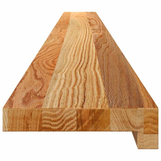  2 Stk Lysebrun 160x15x2cm Heltre Eik