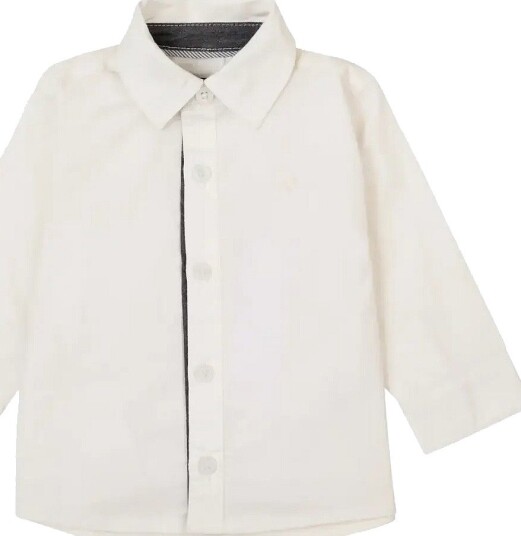 Noppies Boys Shirt Golden L/Sl C001 WHITE 92