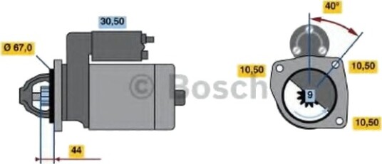BOSCH 0 986 019 030 Starter