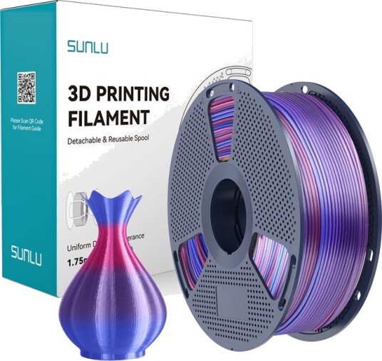Sunlu Pla+ Silk 1.75 Mm 1 Kg Rainbow 02 Filament