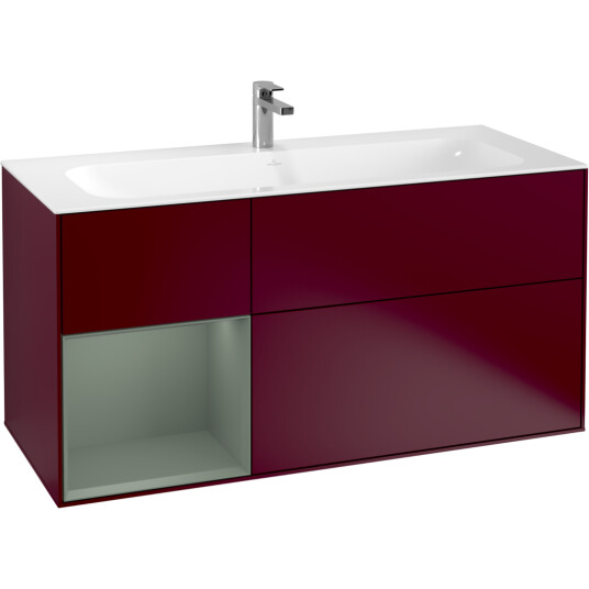 VILLEROY & BOCH FINION SERVANTSKAP 120 PEON MATT LAKK M/LYS VENSTRESTILT OLIVENGRØNN HYLLE VILLEROY & BOCH FINION SERVANTSKAP 120 PEON MATT LAKK M/LYS VENSTRESTILT OLIVENGRØNN HYLLE