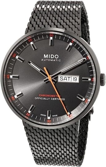 Mido Herreklokke M031.631.33.061.00 Commander Sort/Stål Ø42 mm