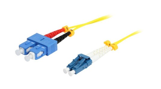 Synergy Fiberkabel Duplex LC/SC OS2 1m
