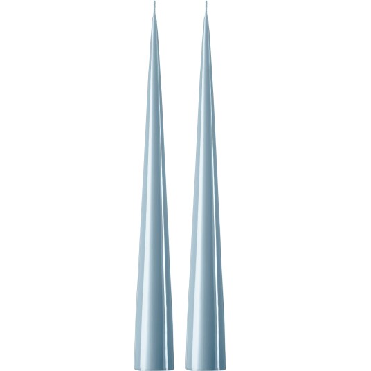 Ester & Erik Cone Stearinlys 37 cm 2 pk Dusty Blue