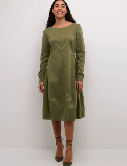 Culture Cuantoinett Dress - Khaki green - S Culture Cuantoinett Dress - Khaki green - S