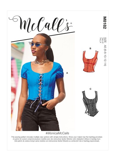 McCall's 8182 - Korsettopp F5 (16-18-20-22-24)