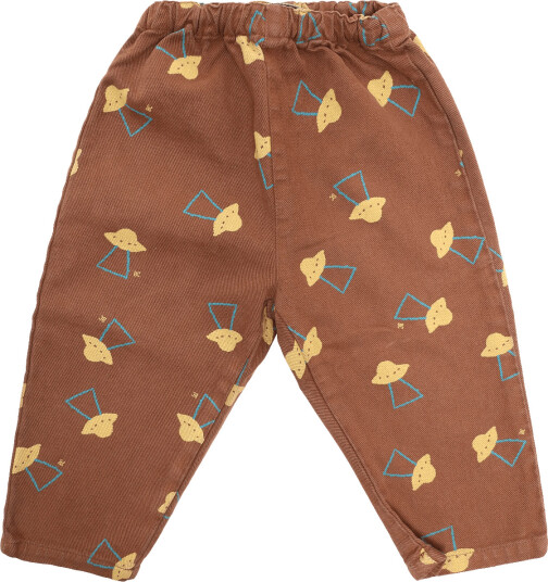 Bobo Choses Pixel Abduction All Over Woven Pants Brown 86