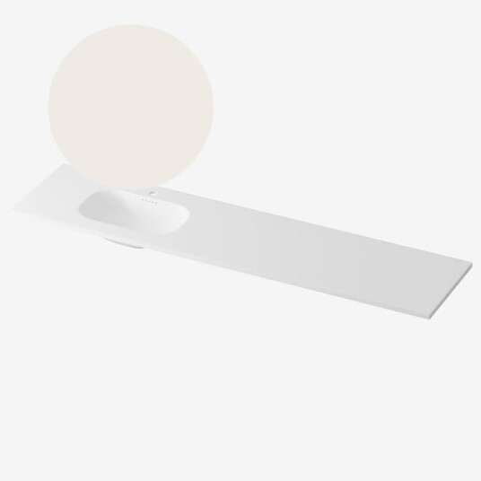 Korsbakken Nice Heldekkende Lys Beige 200cm Venstre