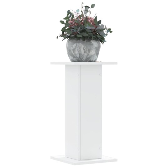 Plantestativer 2 stk hvit 30x30x60 cm konstruert tre Plantestativer 2 stk hvit 30x30x60 cm konstruert tre