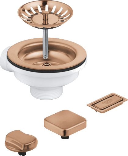 GROHE avløpsventil 1 1/4 t/kv børstet varm solnedgang copper