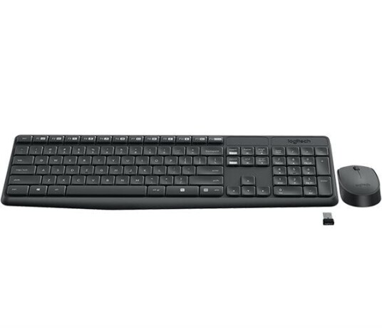 Logitech MK235 Trådløs Tastatur og Mussett Tysk QWERTZ Grå Logitech MK235 Trådløs Tastatur og Mussett Tysk QWERTZ Grå