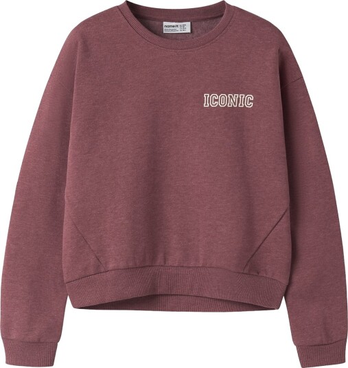 Name It Collegegenser NkfVima Wild Ginger/Iconic Name It 9 10 år (134 140) Collegegenser Bordeaux Lilla Rosa