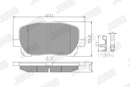Bremseklosser JURID 572546J Bremseklosser JURID 572546J
