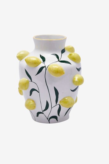 EDG Vase Lemon Anfora H 26 cm Hvit