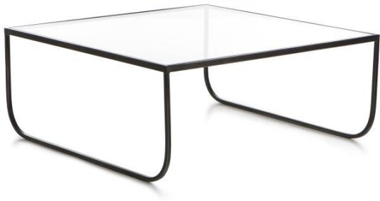 Madame sofabord i metall og glass 84x84 cm