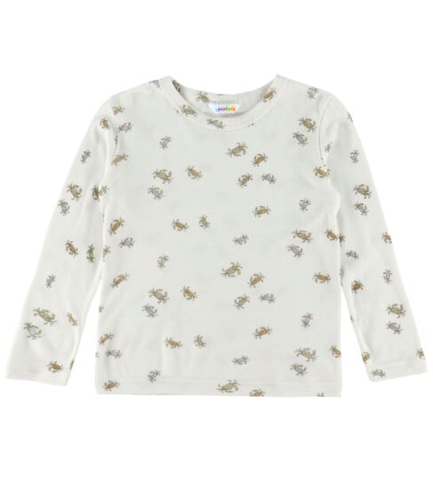 Joha Genser Ull/Silke Off White m. Krabber 130 Genser Hvit