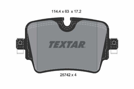 Bremseklosser TEXTAR 2574201