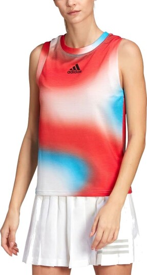 Adidas Printed Match Tank Primeblue Padel- og tennissinglet dame S
