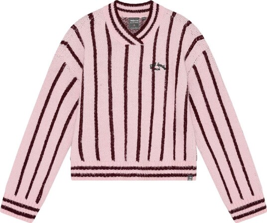 Indian Blue Jeans Genser Strikk Spyling Rosa Indian Blue Jeans 12 år (152) Genser Bordeaux
