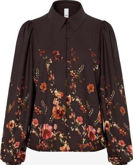 YAS Bluse Yasromantica Ls Shirt D2d Rød