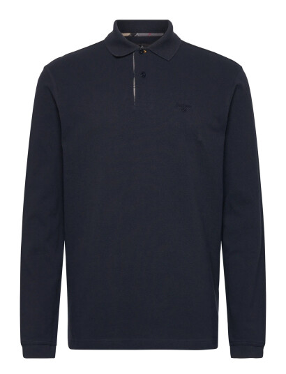 Barbour Barbour Essential Ls Tartan Pique Polo Shirt - Navy - L