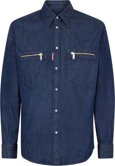 Dsquared2 Herre Skjorter Blå S,