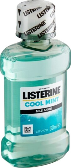 LISTERINE Munnvann Cool Mint Mild Reiseflaske 80 ml.