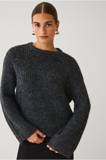 Ellos Collection Strikket pullover Grå