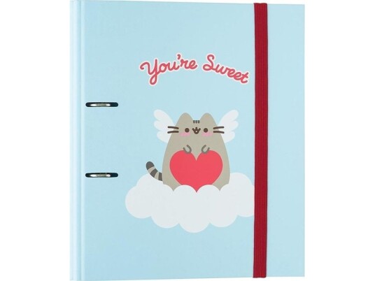 Pusheen Ringperm A4 Purrfect Love Kolleksjon (2 Ringer, Strikk)