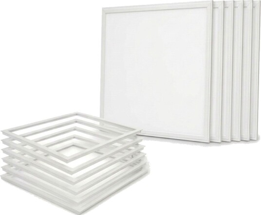 6x 60x60 Trebetongpanel + ramme Komplett sett 36W Dimbar : Ikke dimbar Kulør : Kald 6x 60x60 Trebetongpanel + ramme Komplett sett 36W Dimbar : Ikke dimbar Kulør : Kald