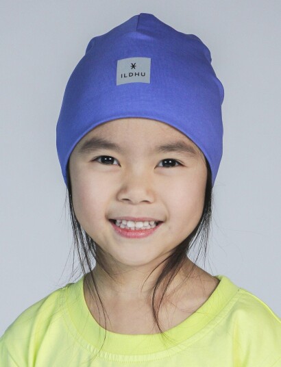 Ildhu Beanie With Reflective Details   Purple   ONE SIZE