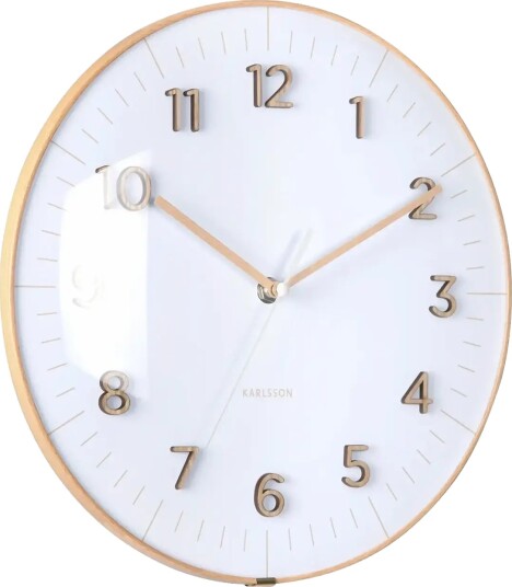 KARLSSON Wall Clock Esencia Dome White White Ø 30 CM