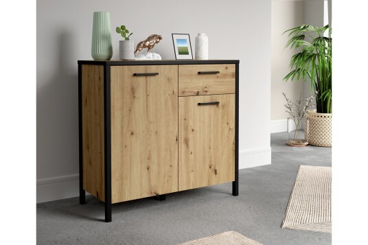 Kommode Dospat 40x95 cm   Brun/Svart