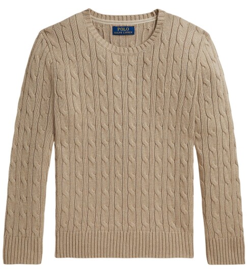 Polo Ralph Lauren Genser   Strikk   Tan Heather   Polo Ralph Lauren   14 16 år 164 176   Genser   Beige