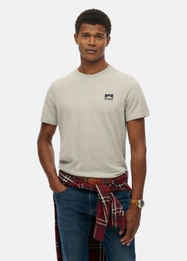 Superdry GREAT OUTDOORS EMB RELAXED TEE Athletic Grey Marl XL T shirts