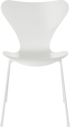 Fritz Hansen - Sjuan 3107 White Lackad/white Spisestoler Arne Jacobsen Hvit Tre
