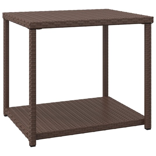 vidaXL Sidebord brun 55x45x49 cm polyrotting