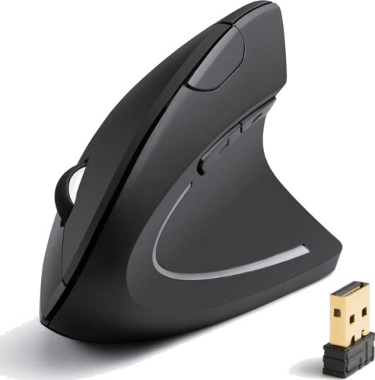 Anker Vertical Ergonomic Vertikal Mus Optisk 5 Knapper Usb Svart