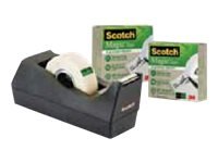 Scotch C38 + Scotch Magic 900 Greener Choice Dispenser Med Kontortape 3 Ruller Skrivebord 19 Mm X 33 M Svart Dispenser Scotch C38 + Scotch Magic 900 Greener Choice Dispenser Med Kontortape 3 Ruller Skrivebord 19 Mm X 33 M Svart Dispenser