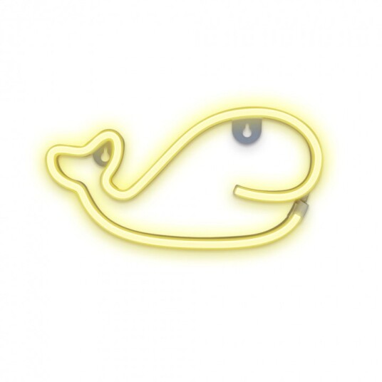 Forever Light Neon LED-lys med hvalmotiv + USB FLNEO9 Forever Light Neon LED-lys med hvalmotiv + USB FLNEO9